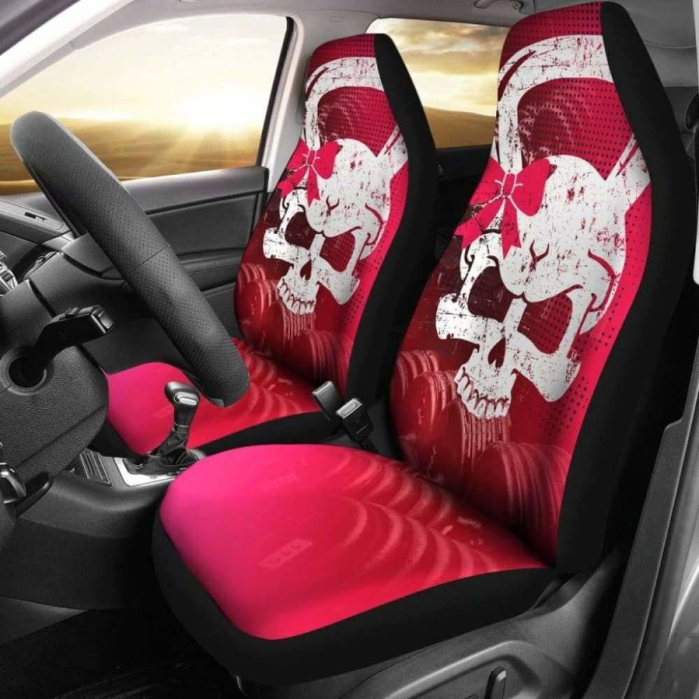 Kettlebell Skull Fitness Car Seat Covers