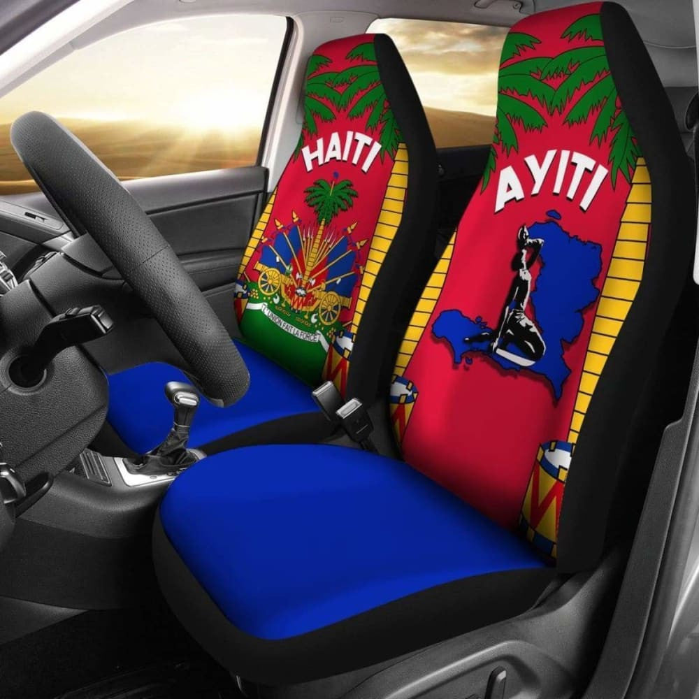 Coat Of Arms Haiti Car Seat Covers - Le Marron Inconnu