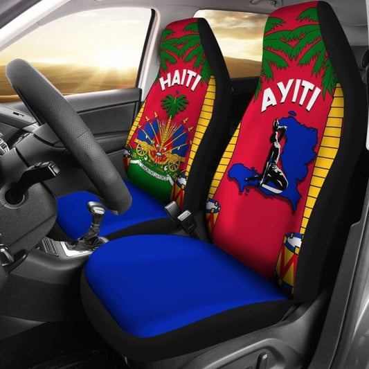 Coat Of Arms Haiti Car Seat Covers - Le Marron Inconnu