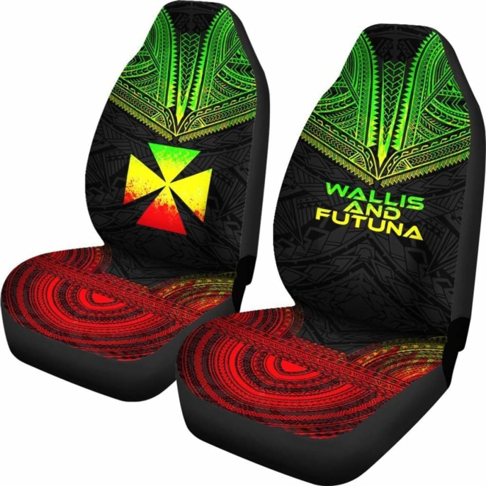 Wallis And Futuna Polynesian Chief Car Seat Cover Reggae Version