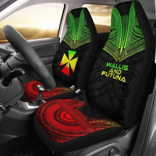 Wallis And Futuna Polynesian Chief Car Seat Cover Reggae Version