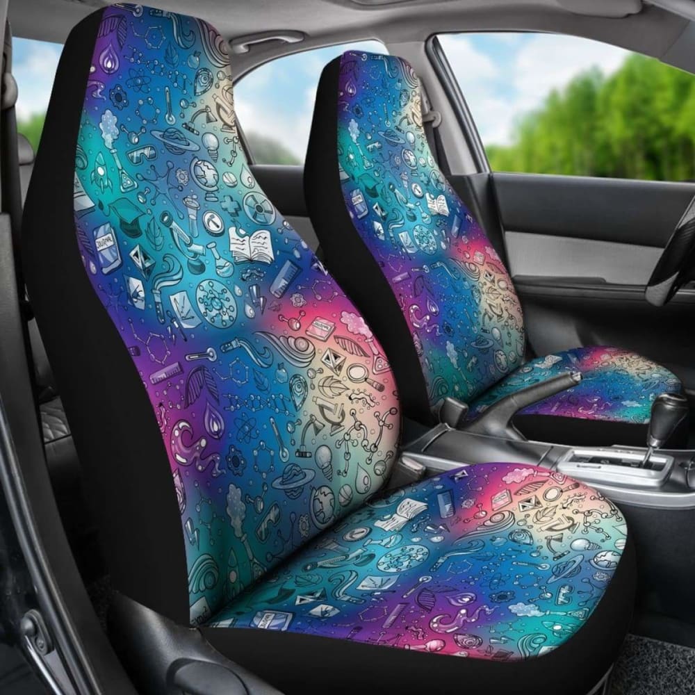 Rainbow Science Car Seat Covers