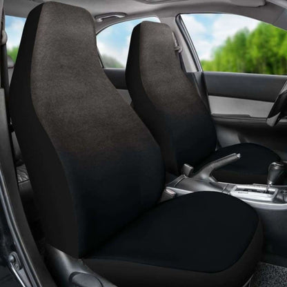 Charcoal Gray Ombre Watercolor Car Seat Covers