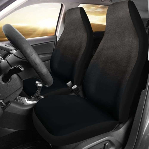 Charcoal Gray Ombre Watercolor Car Seat Covers