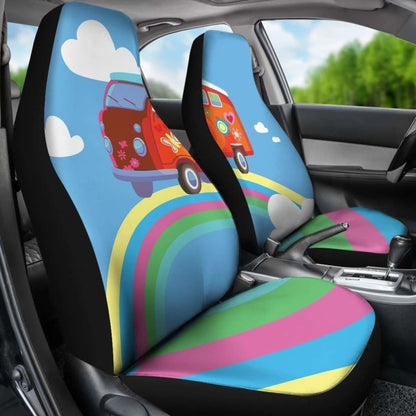 Rainbow Hippie Car Seat Covers