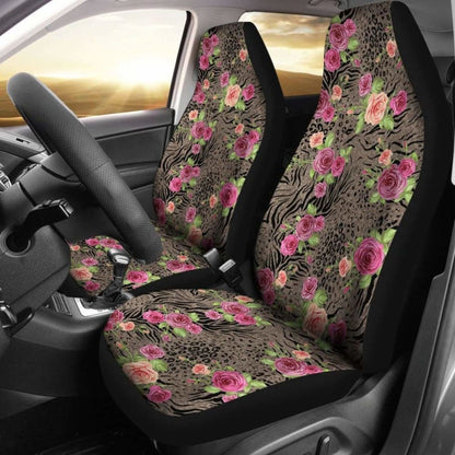 Floral Animal Print Car Seat Covers