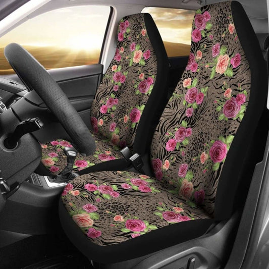 Floral Animal Print Car Seat Covers
