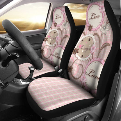 Pink Live Laugh Love Girly Amazing Gift Ideas Car Seat Covers