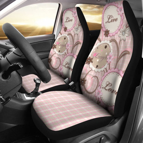 Pink Live Laugh Love Girly Amazing Gift Ideas Car Seat Covers