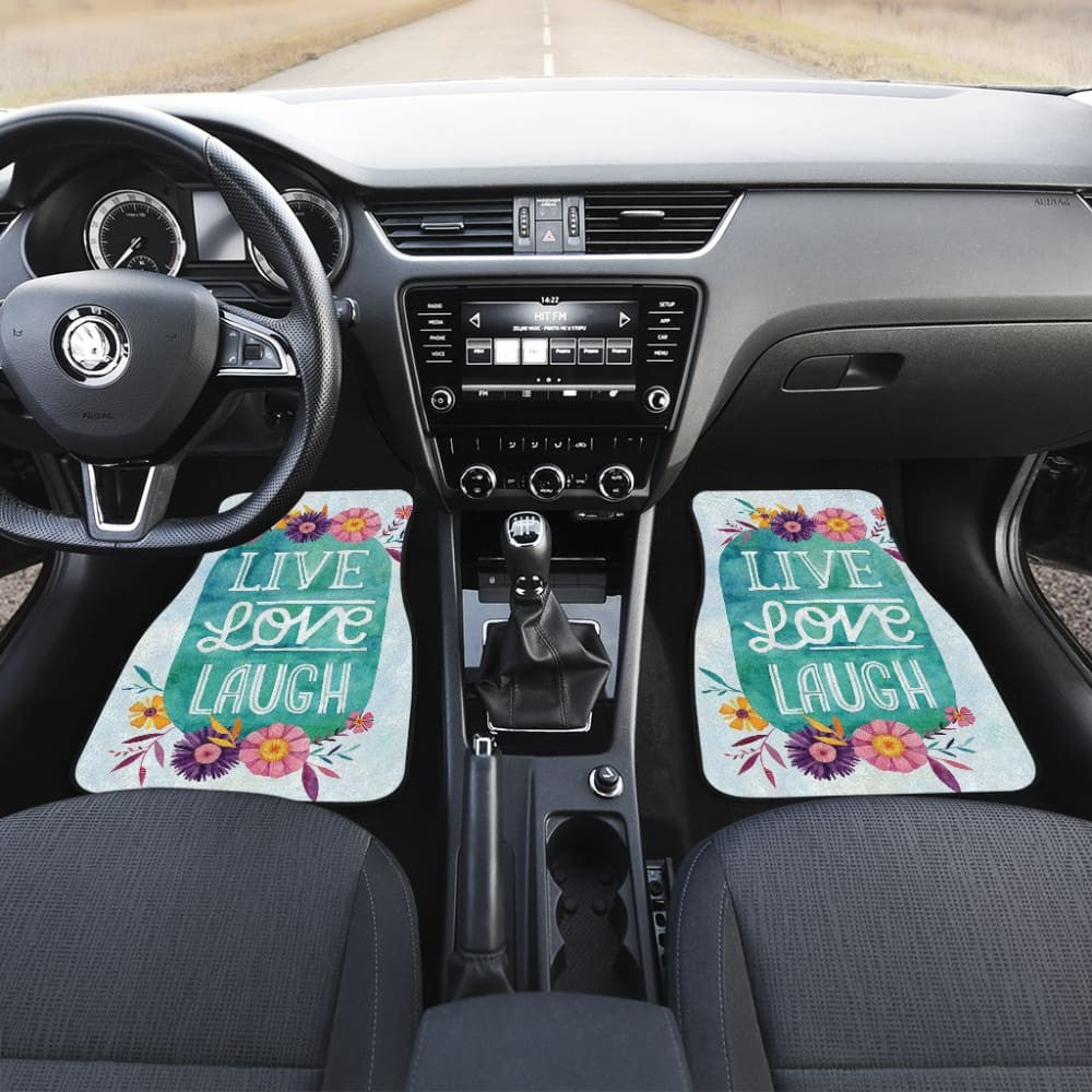 Pattern Flowers Live Laugh Love Amazing Gift Ideas Car Floor Mats