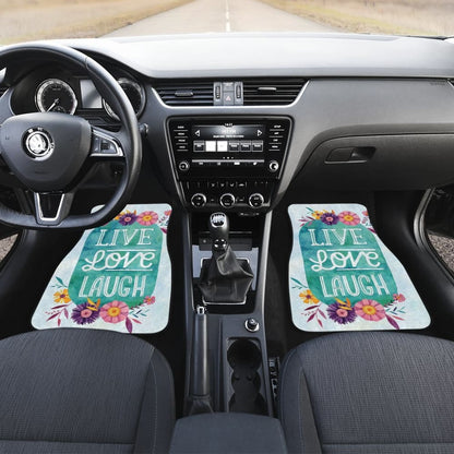 Pattern Flowers Live Laugh Love Amazing Gift Ideas Car Floor Mats