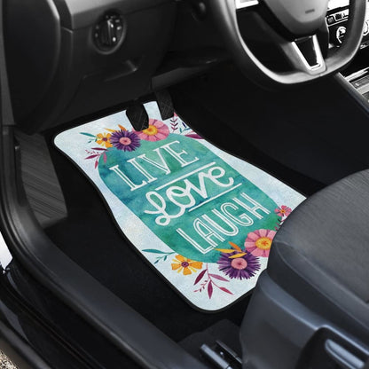 Pattern Flowers Live Laugh Love Amazing Gift Ideas Car Floor Mats