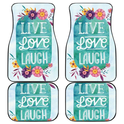 Pattern Flowers Live Laugh Love Amazing Gift Ideas Car Floor Mats