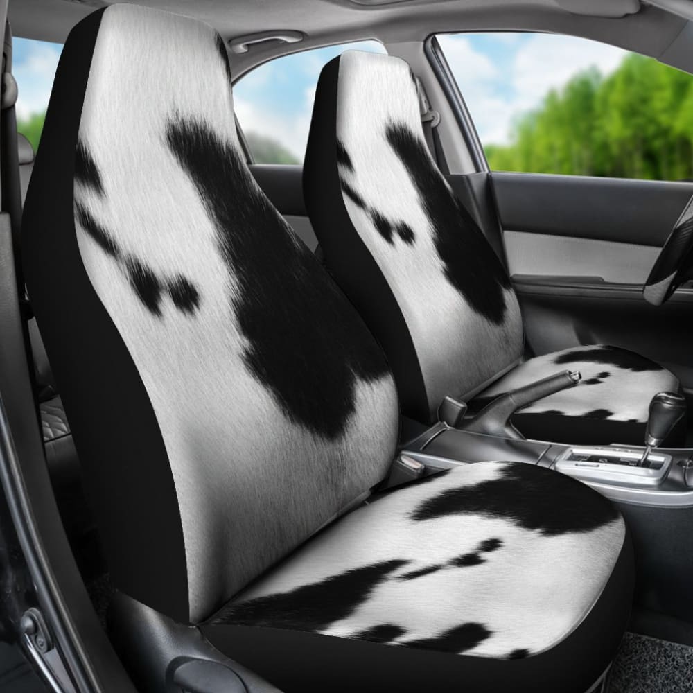 Cowhide Animal Print Car Seat Covers