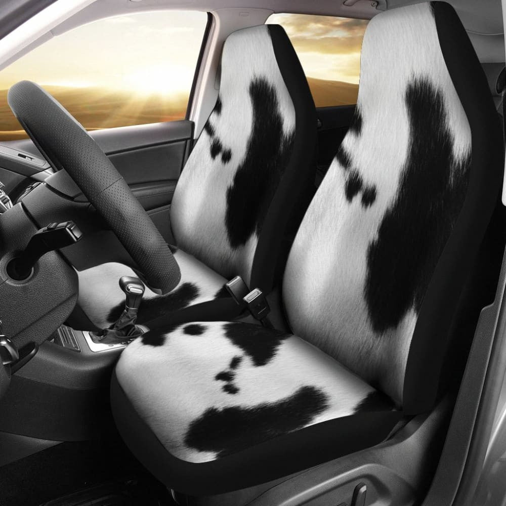 Cowhide Animal Print Car Seat Covers