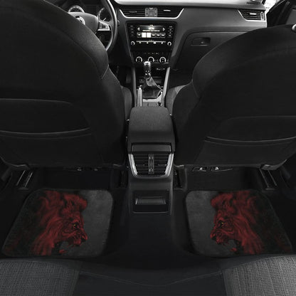 Powerful Angry Red Lion Art Car Floor Mats Gift Ideas