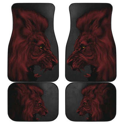 Powerful Angry Red Lion Art Car Floor Mats Gift Ideas