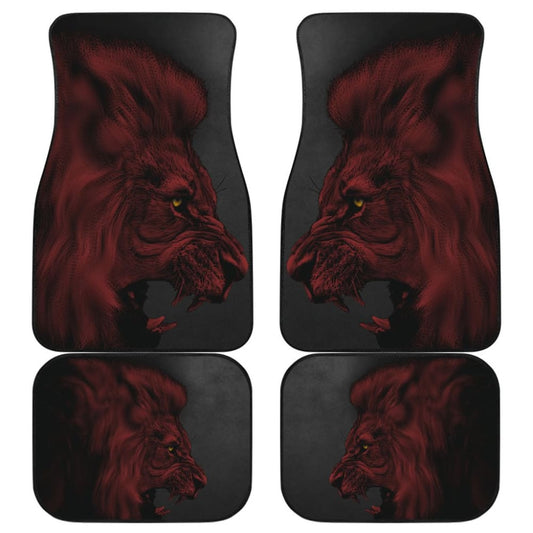 Powerful Angry Red Lion Art Car Floor Mats Gift Ideas