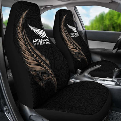New Zealand Maori Fern Tattoo Car Seat Covers (Set Of Two)