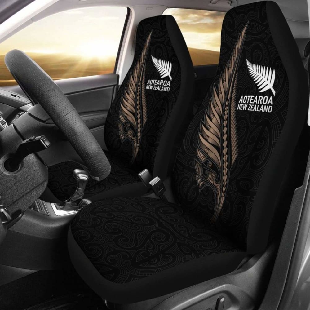 New Zealand Maori Fern Tattoo Car Seat Covers (Set Of Two)