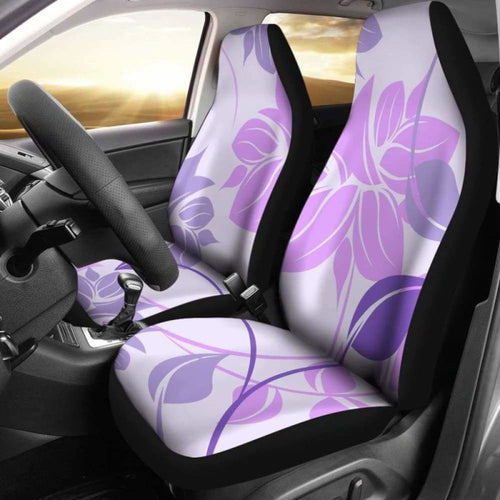 Purple Floral Car Seat Covers
