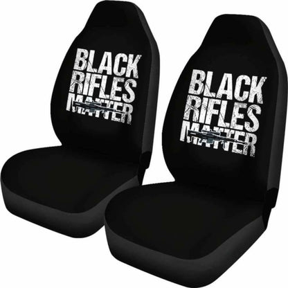 Black Rifles Matter Amendment Car Seat Covers
