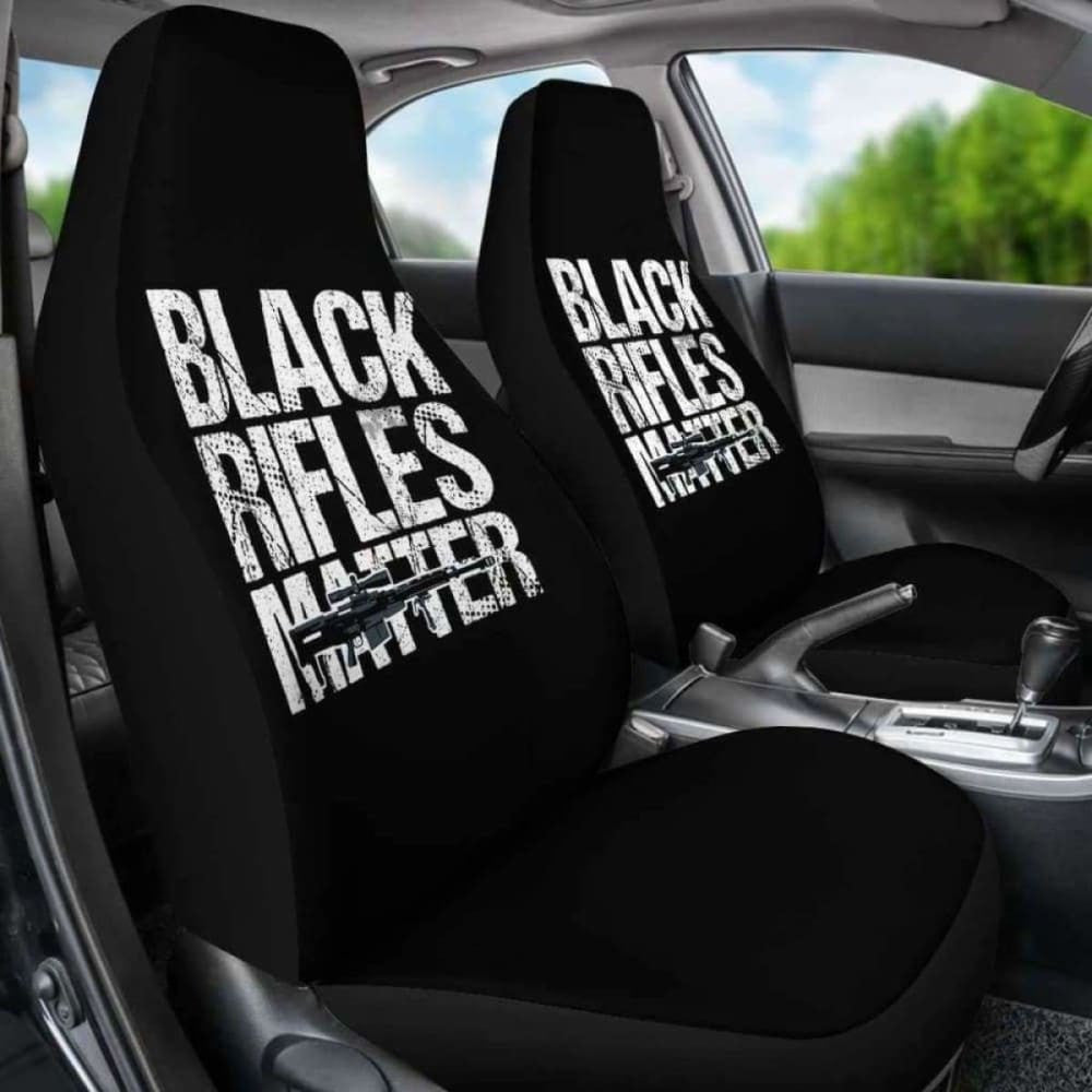 Black Rifles Matter Amendment Car Seat Covers