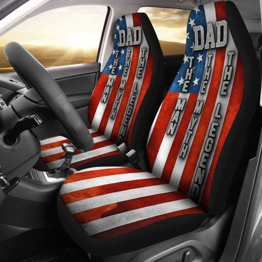 Dad The Man The Myth The Legend Car Seat Covers Gift Dad