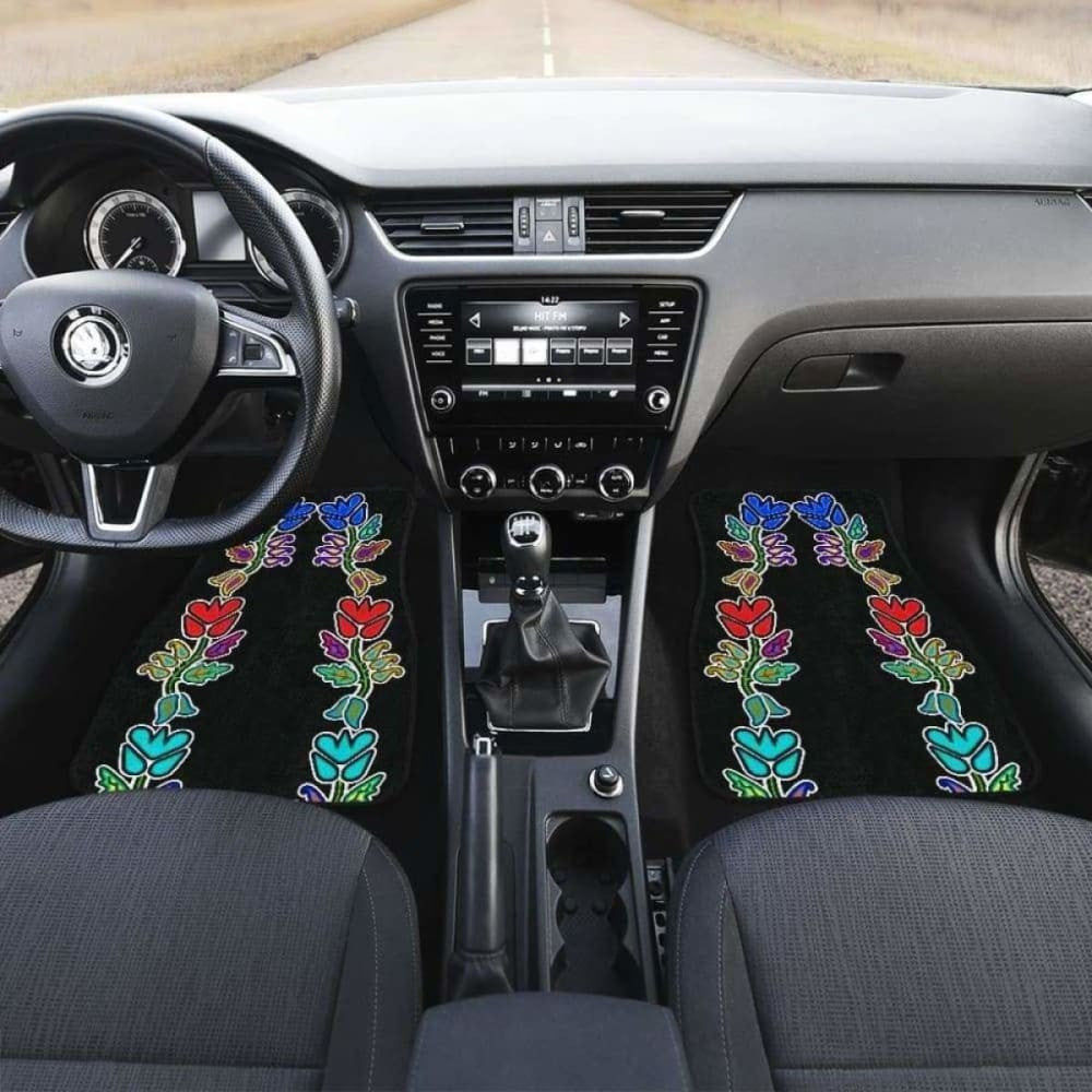Four Directions Floral Car Floor Mats