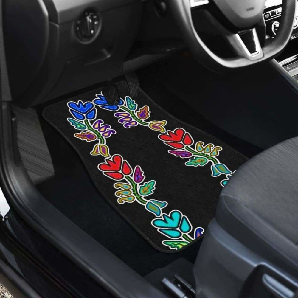 Four Directions Floral Car Floor Mats