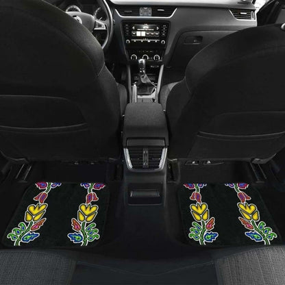 Four Directions Floral Car Floor Mats