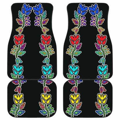 Four Directions Floral Car Floor Mats
