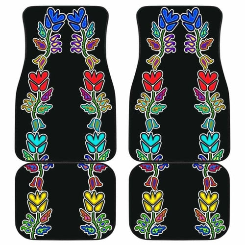 Four Directions Floral Car Floor Mats