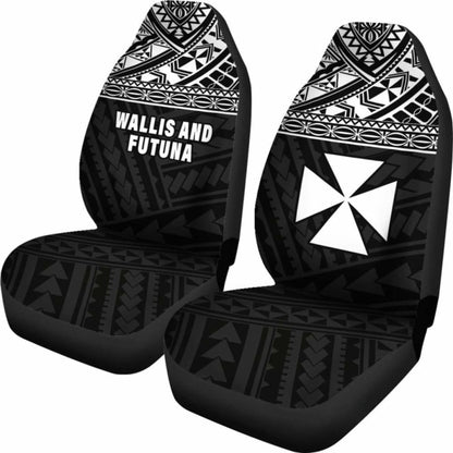 Wallis And Futuna Polynesian Car Seat Covers Black -