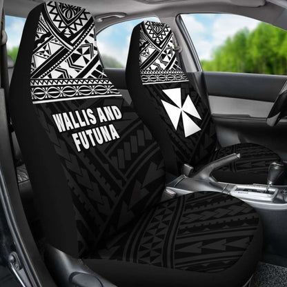 Wallis And Futuna Polynesian Car Seat Covers Black -