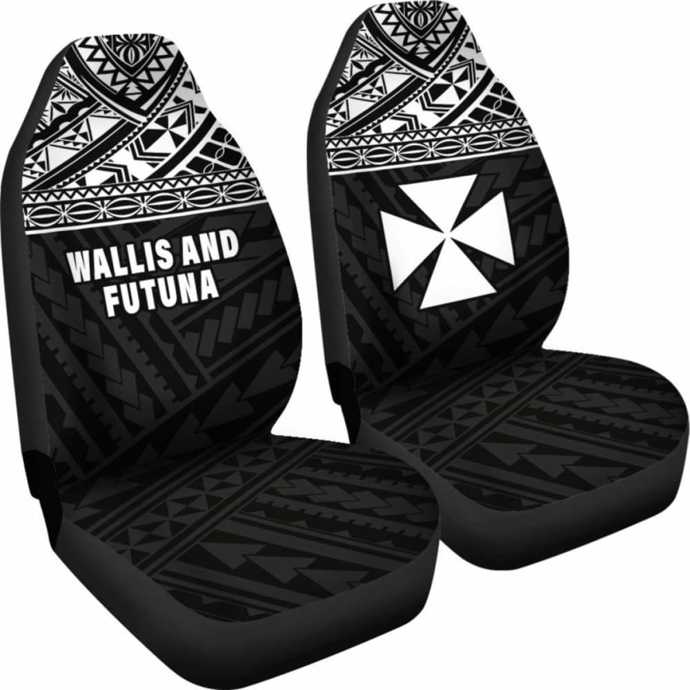 Wallis And Futuna Polynesian Car Seat Covers Black -
