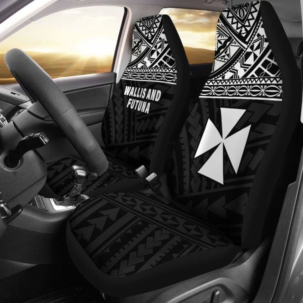 Wallis And Futuna Polynesian Car Seat Covers Black -