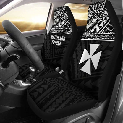 Wallis And Futuna Polynesian Car Seat Covers Black -