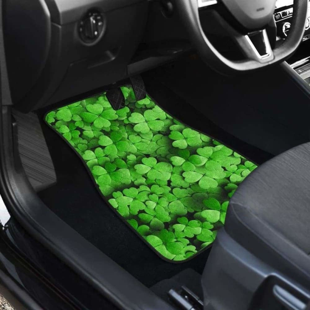 Clover Green Leaves Car Floor Mats
