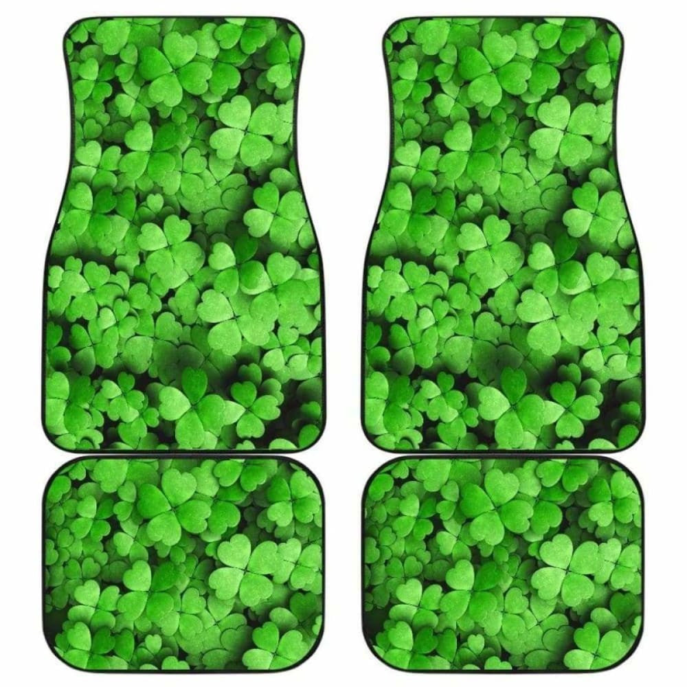 Clover Green Leaves Car Floor Mats