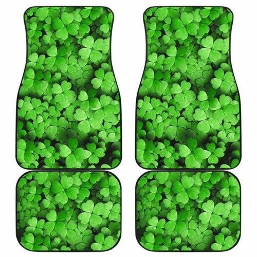 Clover Green Leaves Car Floor Mats