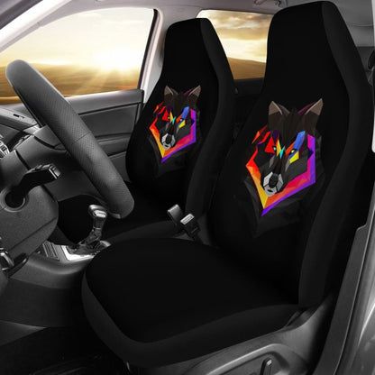Poly Art Wolf Car Seat Covers