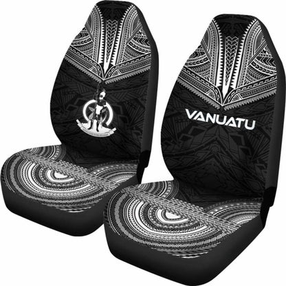 nuatu Car Seat Cover - nuatu Coat Of Arms Polynesian Chief Tattoo Black Version -