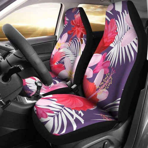 Pink Floral Car Seat Covers