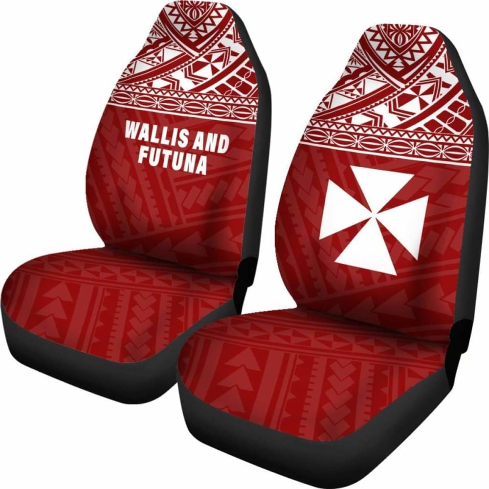 Wallis And Futuna Polynesian Car Seat Covers Red -