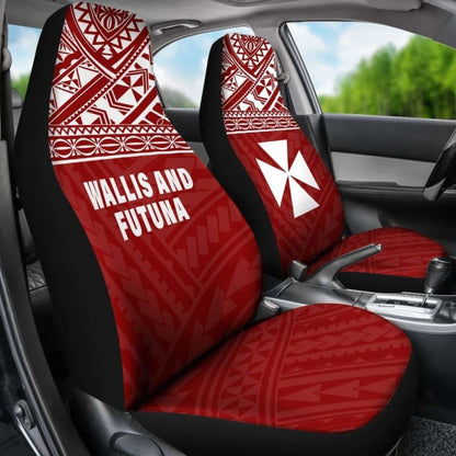 Wallis And Futuna Polynesian Car Seat Covers Red -