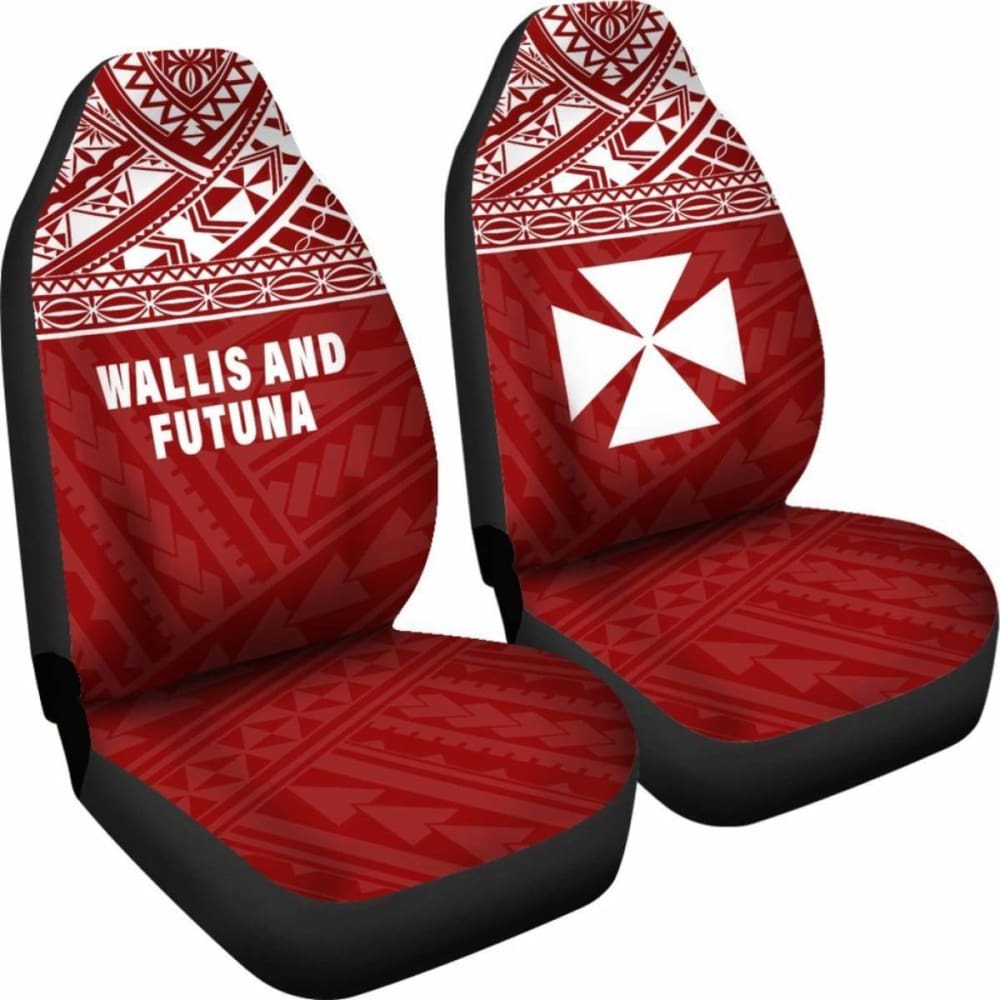 Wallis And Futuna Polynesian Car Seat Covers Red -