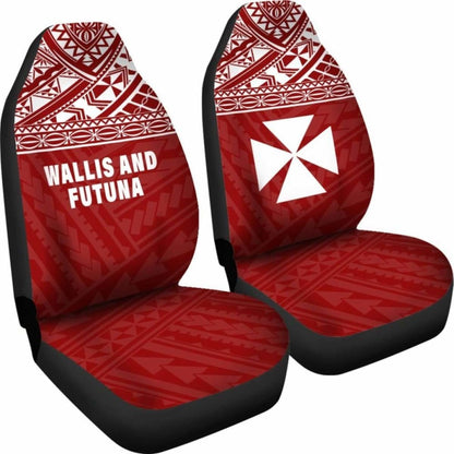 Wallis And Futuna Polynesian Car Seat Covers Red -
