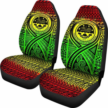 Fsm Car Seat Cover - F S M Seal Polynesian Tattoo Reggae -