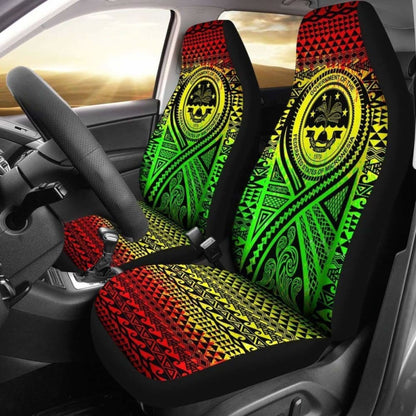Fsm Car Seat Cover - F S M Seal Polynesian Tattoo Reggae -